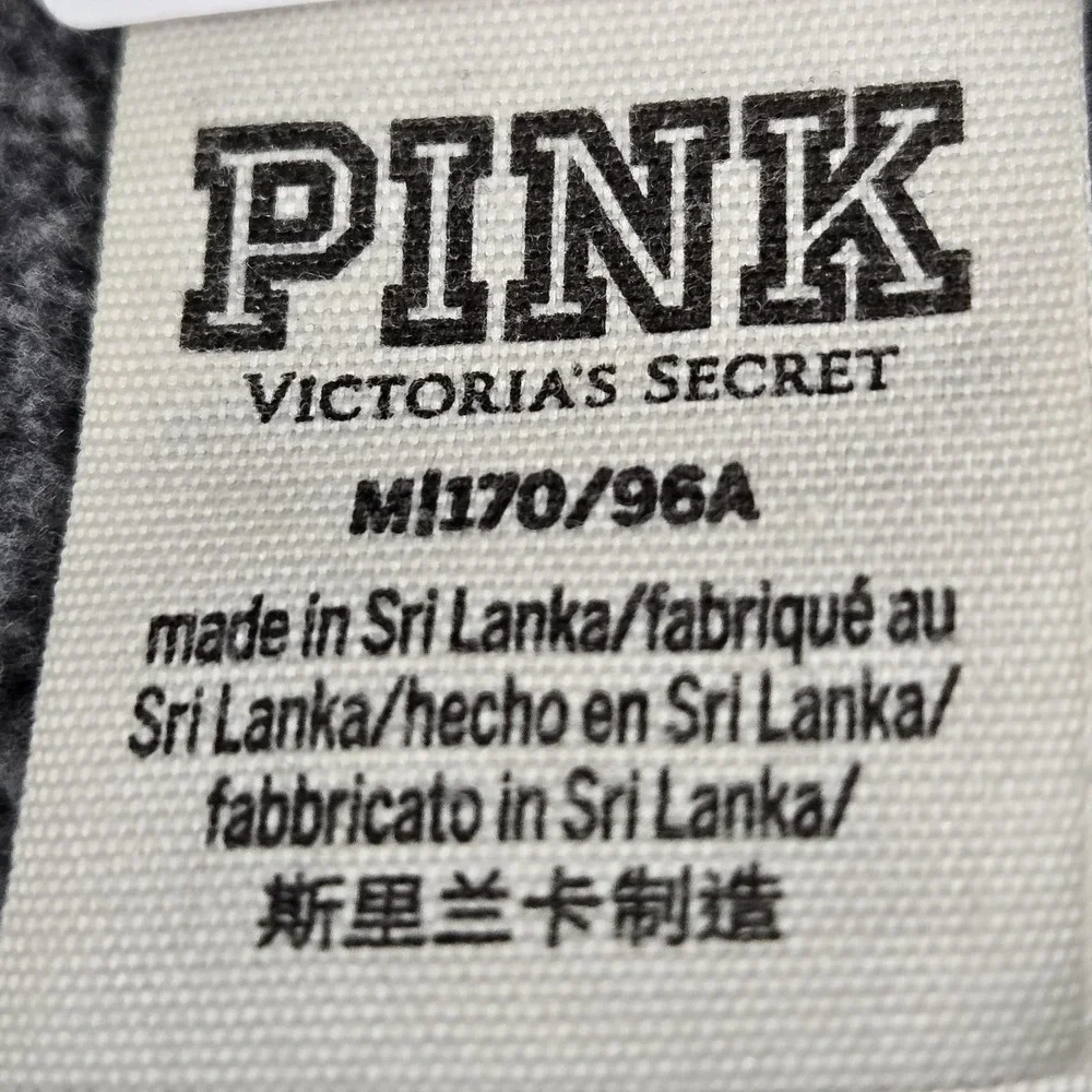Victoria's Secret‎ PINK Women Sweatshirt M Gray Logo Long Sleeve